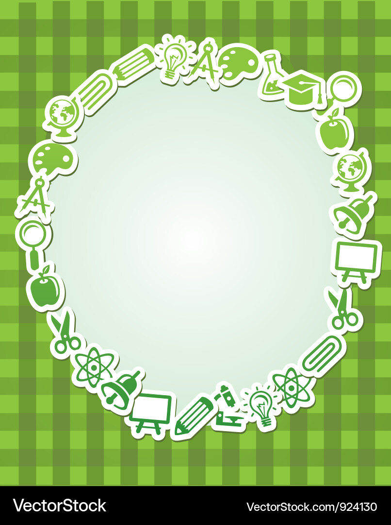 Frame with copy space for text vector image
