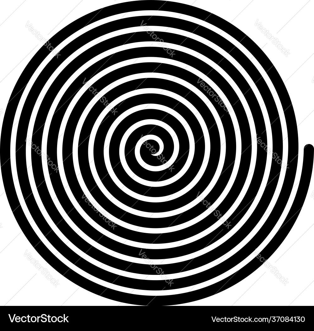 Spiral swirl twirl volute helix shape element Spiral swirl twirl volute helix shape element vector image