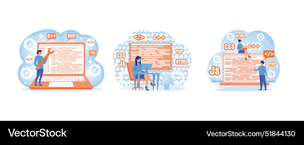 Webentwicklung Programmierung und Engineering Webentwicklung Programmierung und Engineering vektorbild