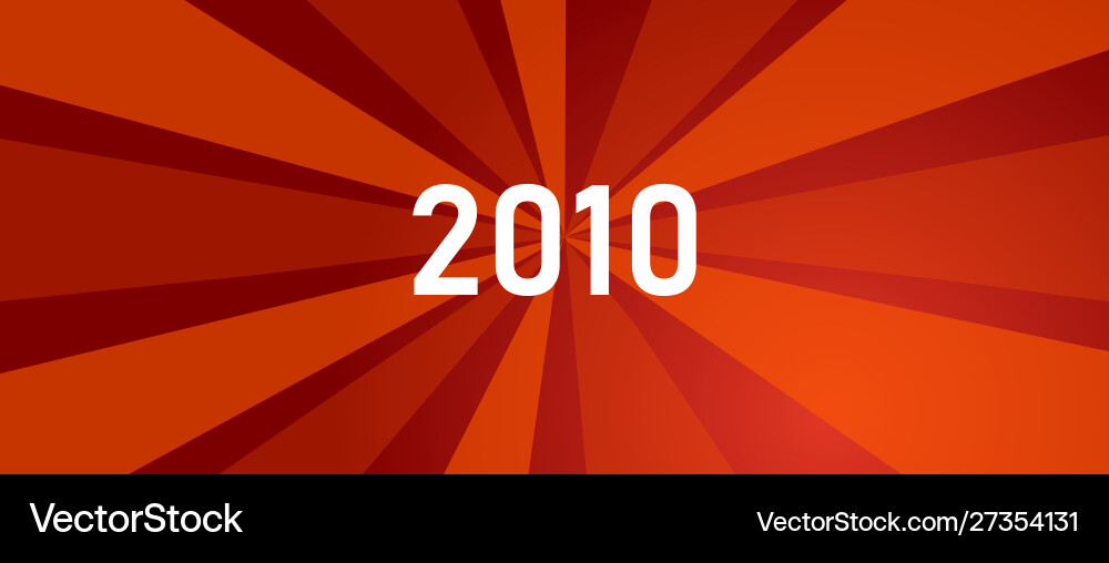 2010 new year shine revolution red color bright Vector Image