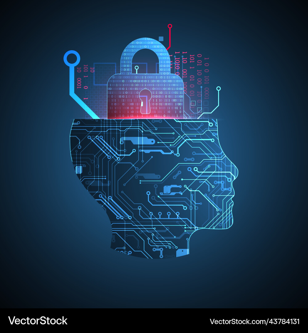 Abstract background on the theme of artificial Vector Image