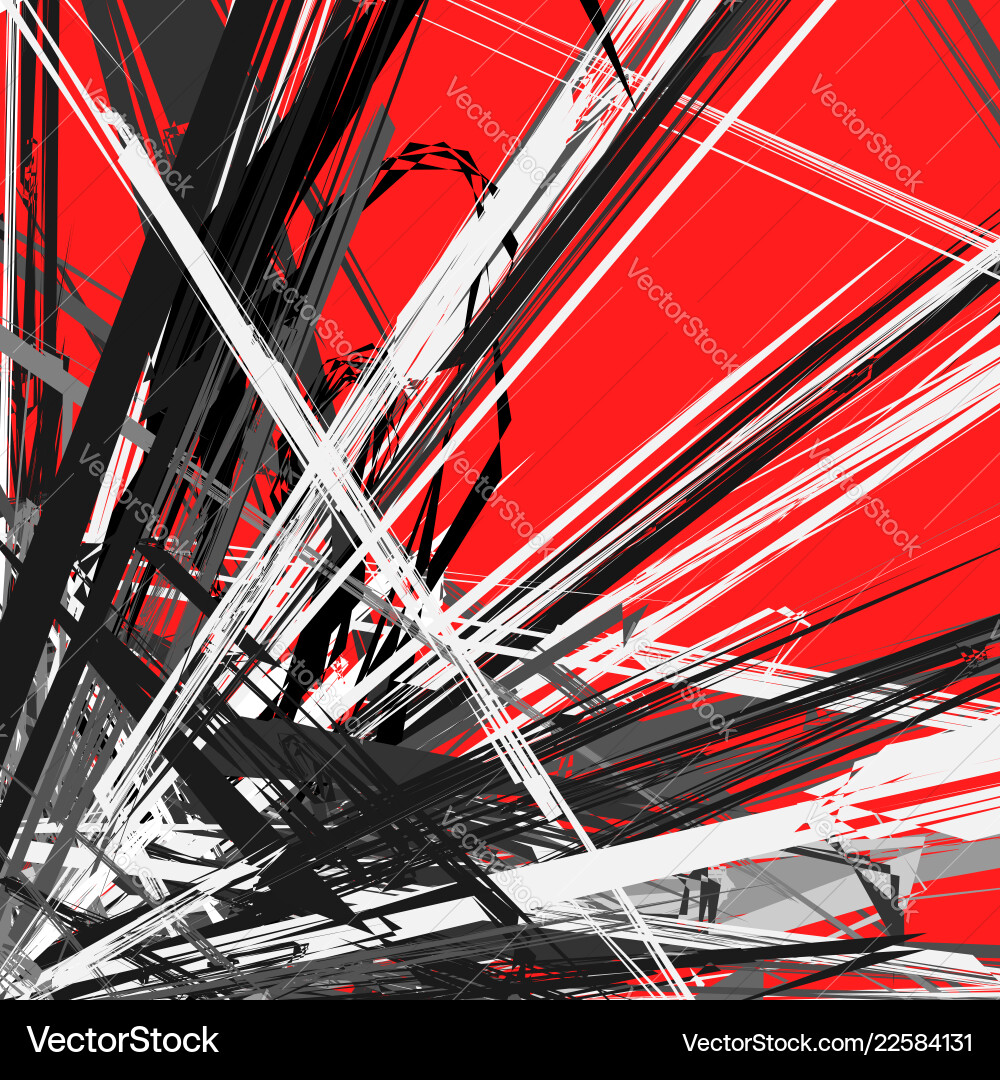 Abstract geometric with random chaotic elements Abstract geometric with random chaotic elements vector image