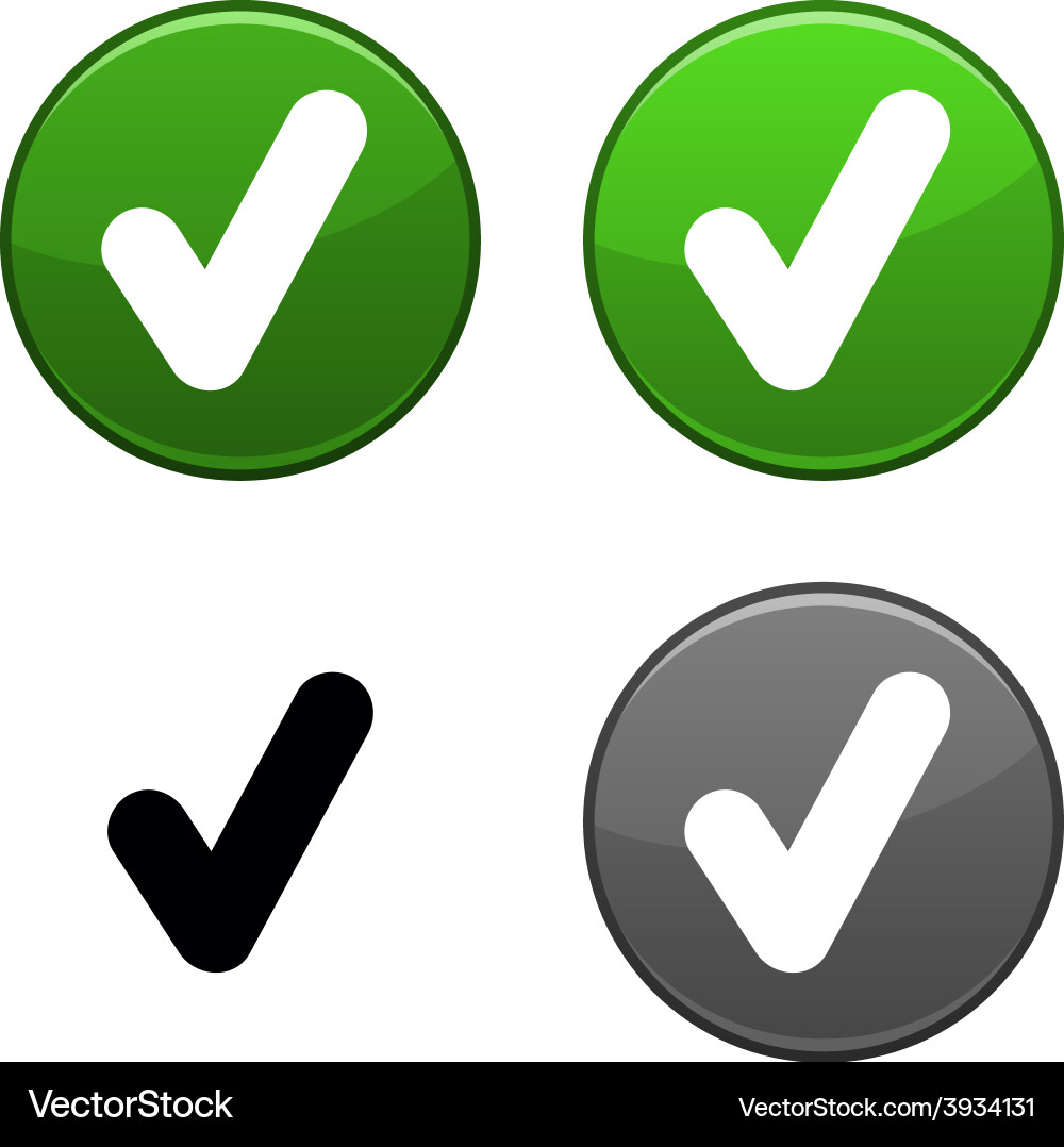 Check button vector image
