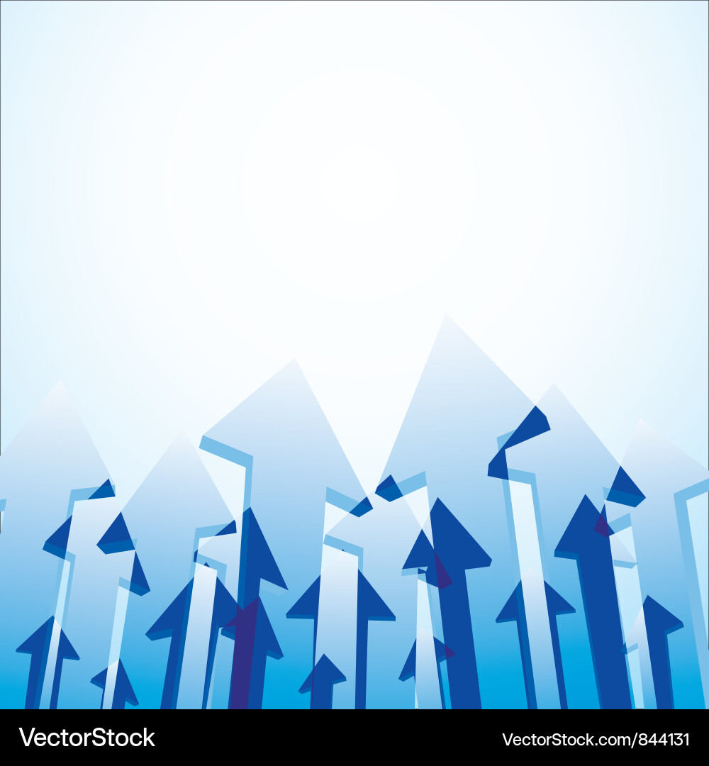 Dynamic Arrow Background Vector Image