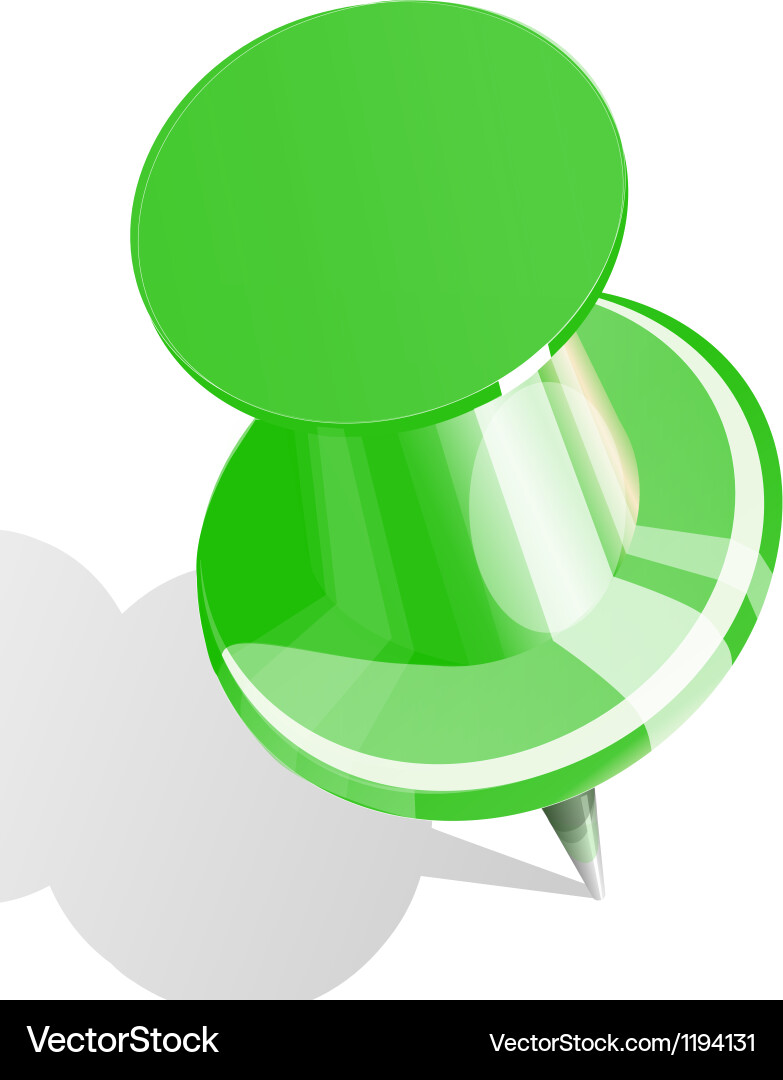 Pointer with flag icon vector image