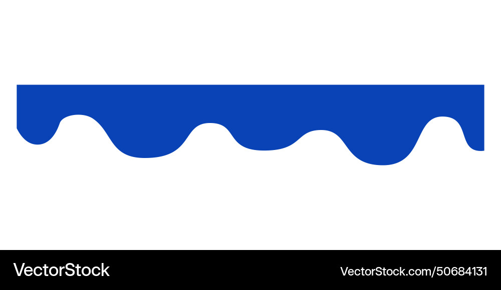 Separator blue wavy shape for website curve lines Separator blue wavy shape for website curve lines Vector Image