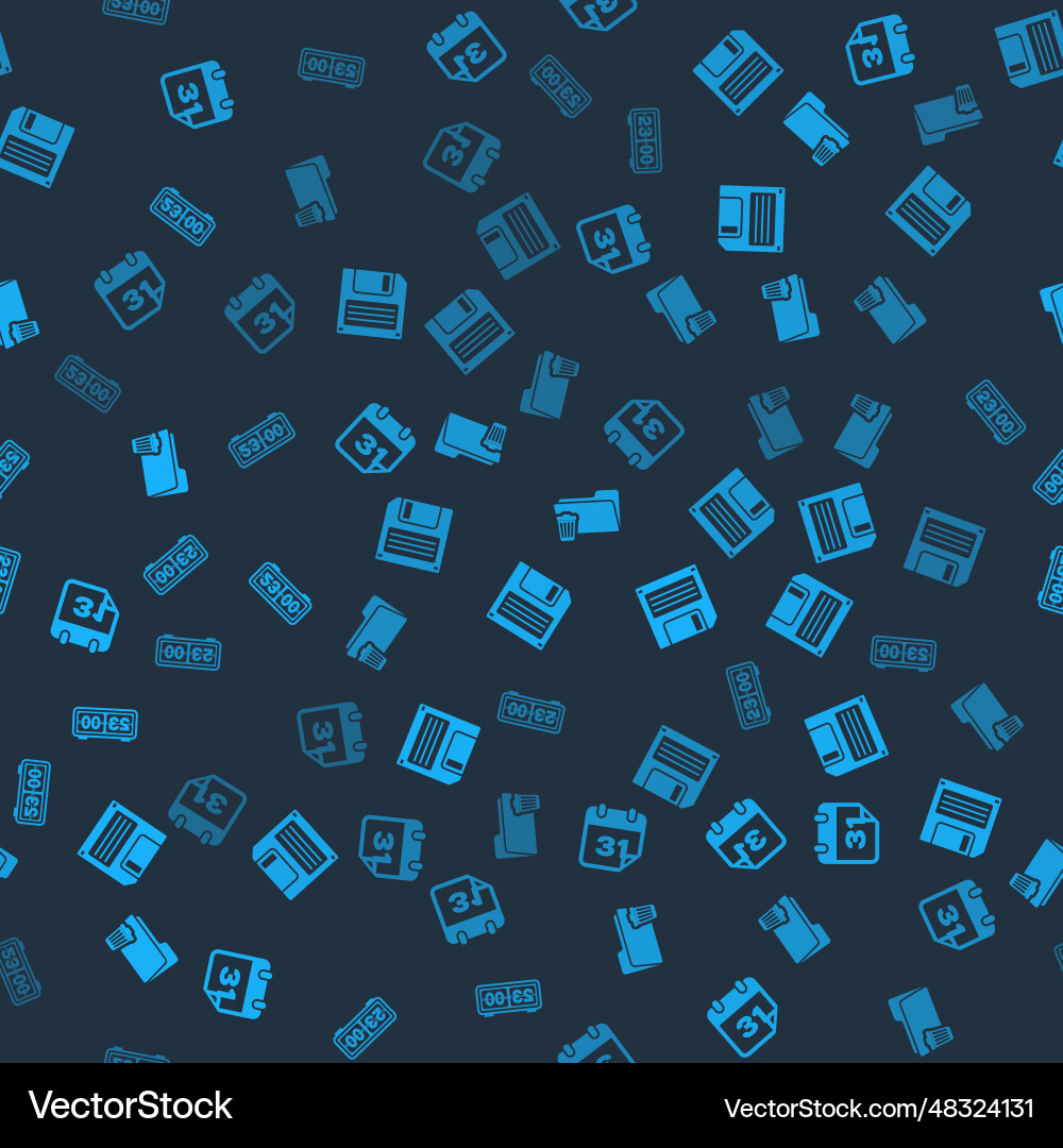 Set calendar floppy disk delete folder and retro Set calendar floppy disk delete folder and retro vector image