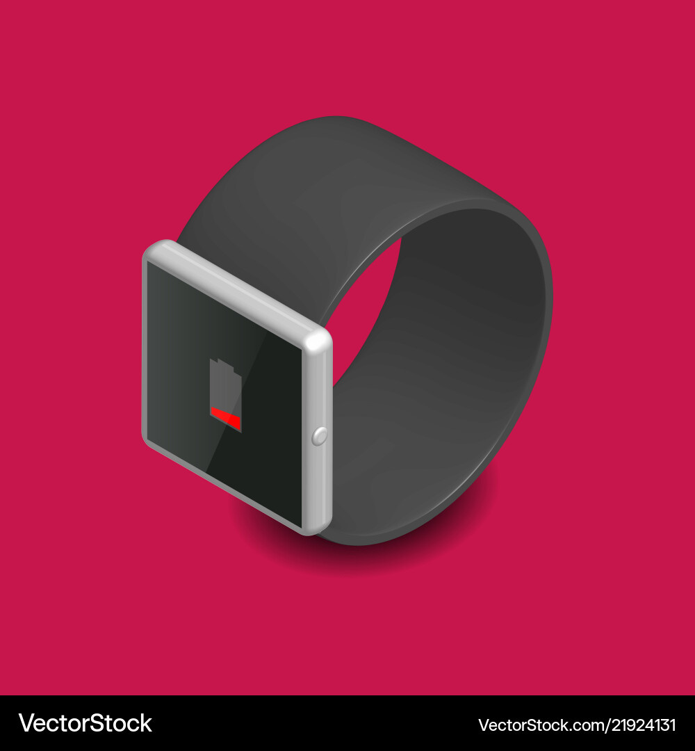 Smart Watch in 3d Smart Watch in 3d vektorbild