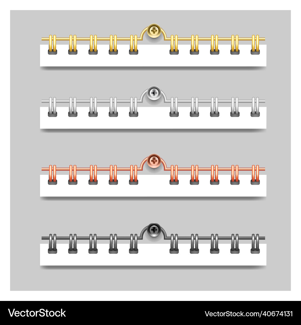 Spiral Binders & Spring Sets Vector Image