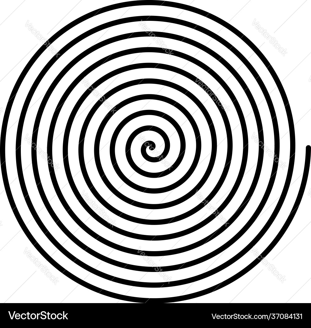 Spiral swirl twirl volute helix shape element Spiral swirl twirl volute helix shape element vector image