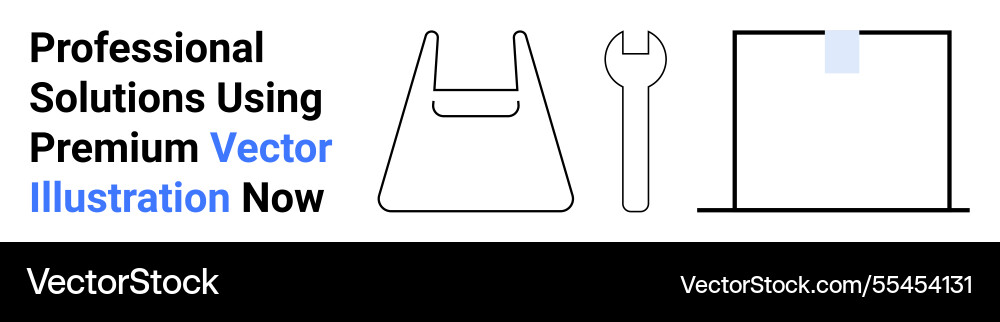 Toolkit elements representing shopping tools vector image