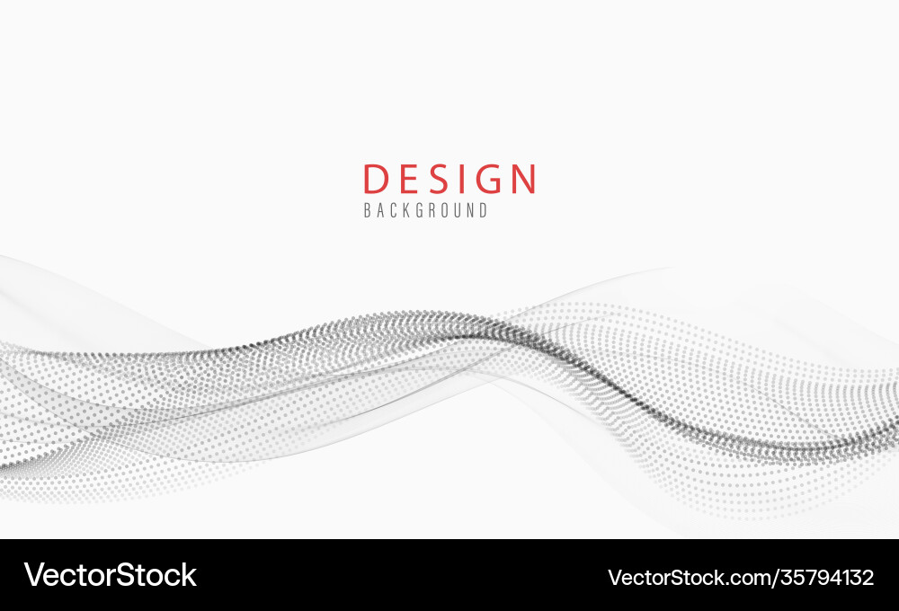 Abstract Flowing Wave Particle Background vector image