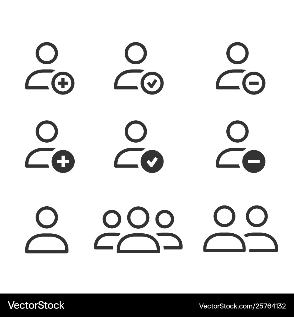 Account icon for graphic and web design Vector Image