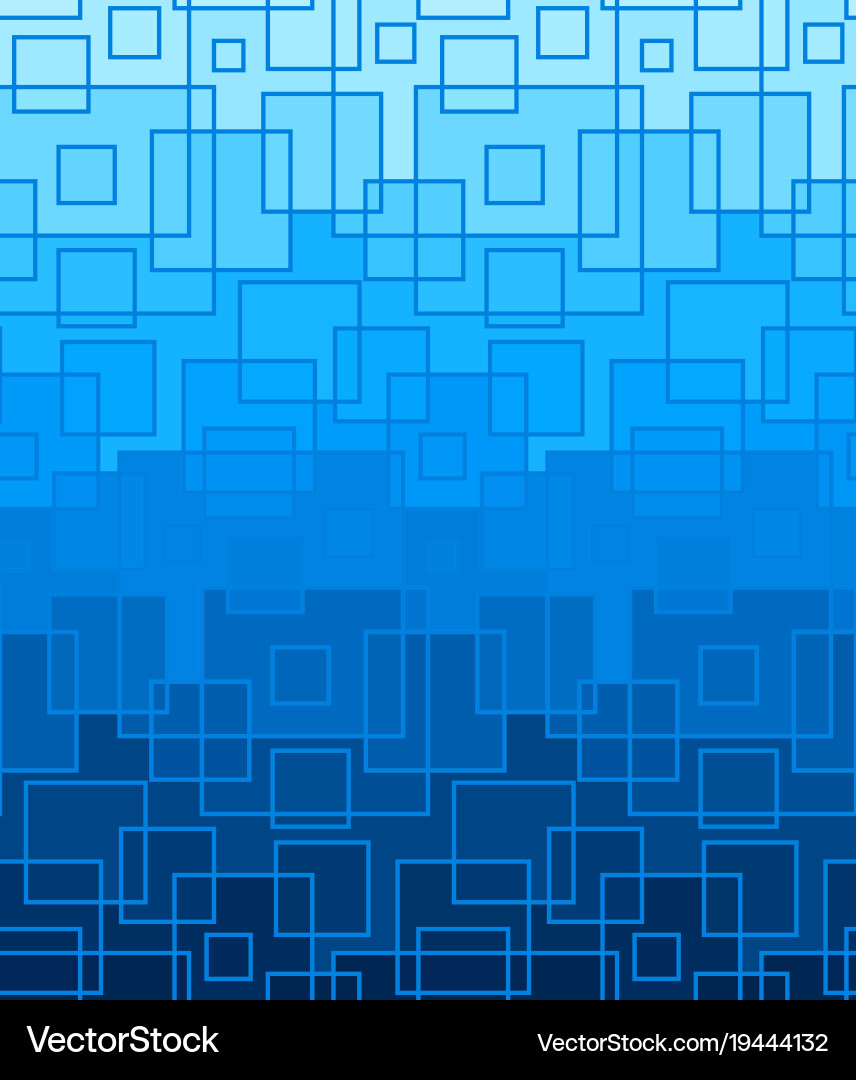 Blue background of square lines Vector Image