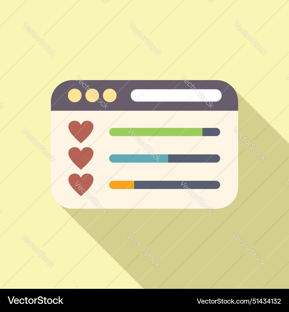 Flat design of website Flat design of website vector image