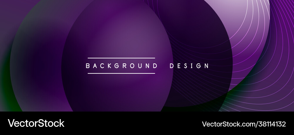 Gradient circles with shadows techno Gradient circles with shadows techno vector image