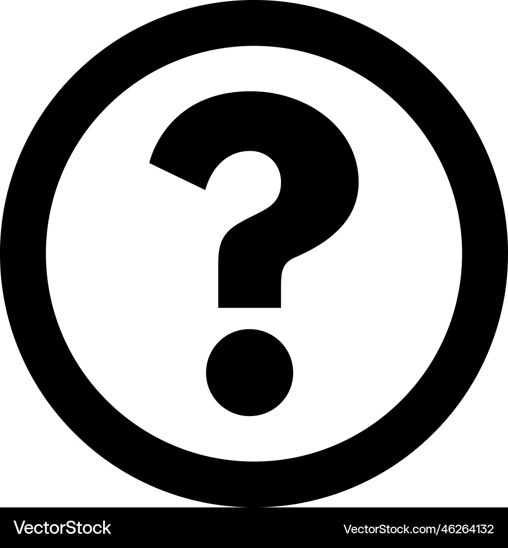 Help icon for websites and apps question mark Help icon for websites and apps question mark vector image