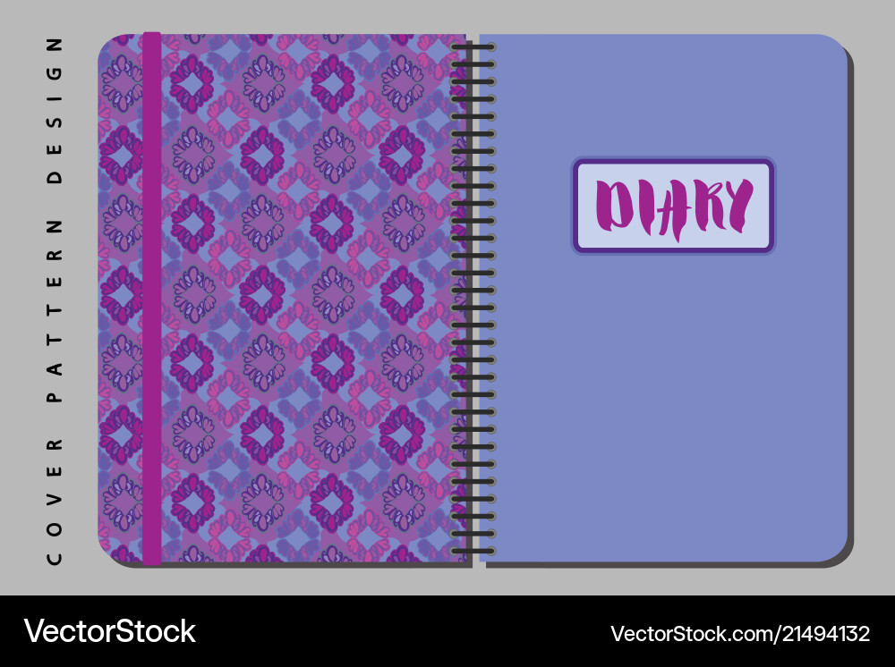 Notebook and diary cover design for print Notebook and diary cover design for print vector image