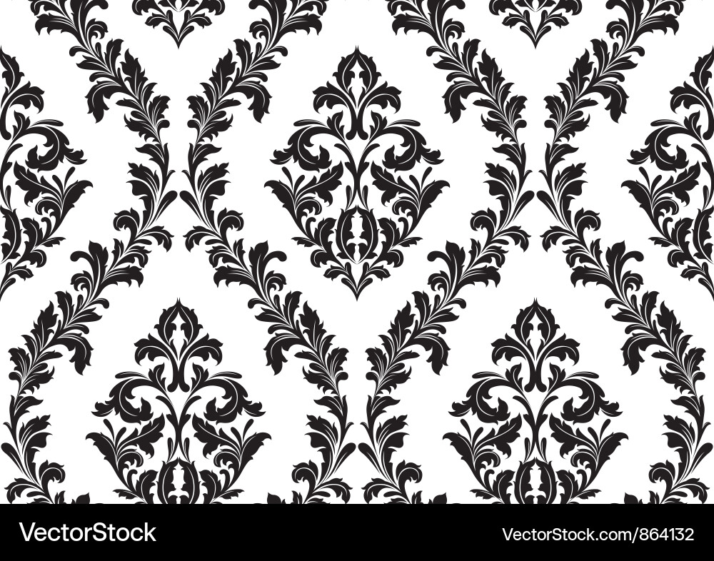 Ornate Damask Pattern vector image