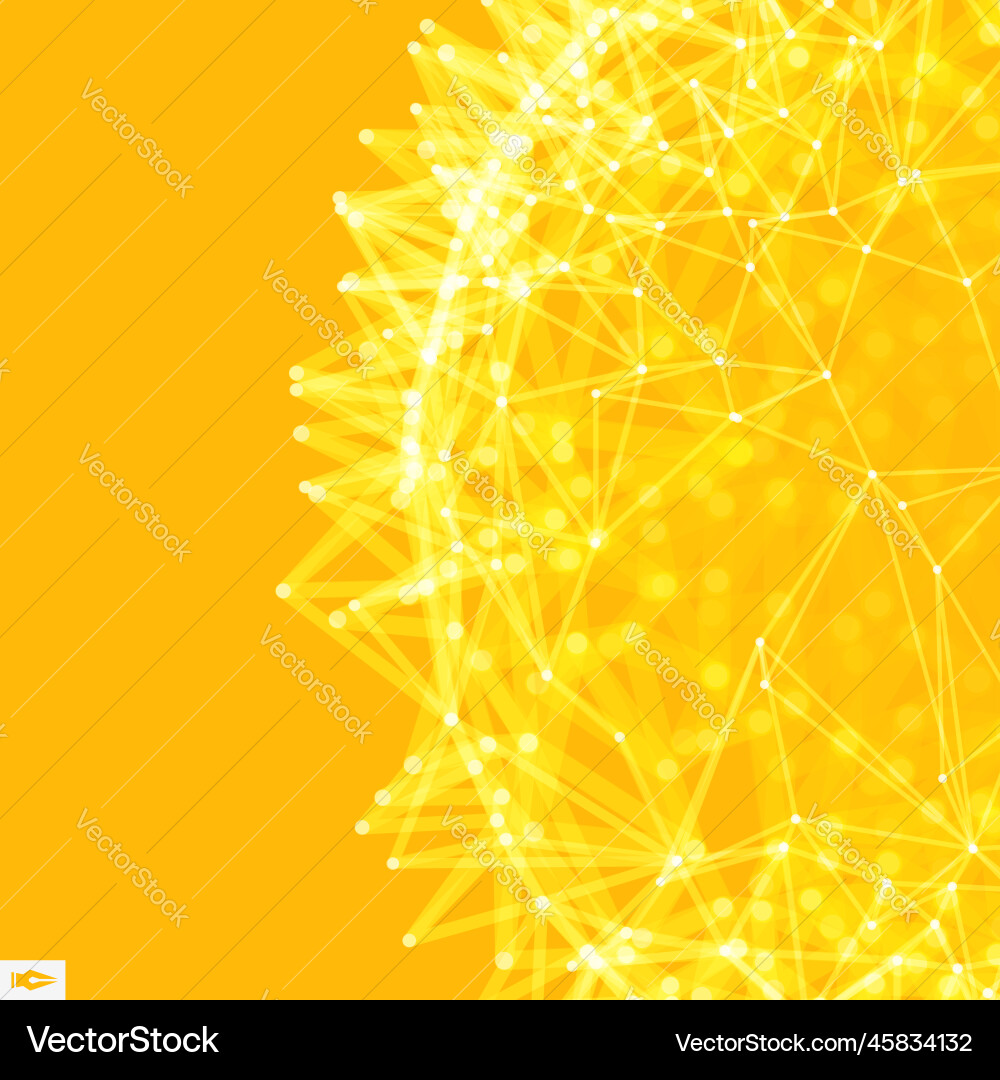 Scientific with connected lines and dots luminous Scientific with connected lines and dots luminous vector image