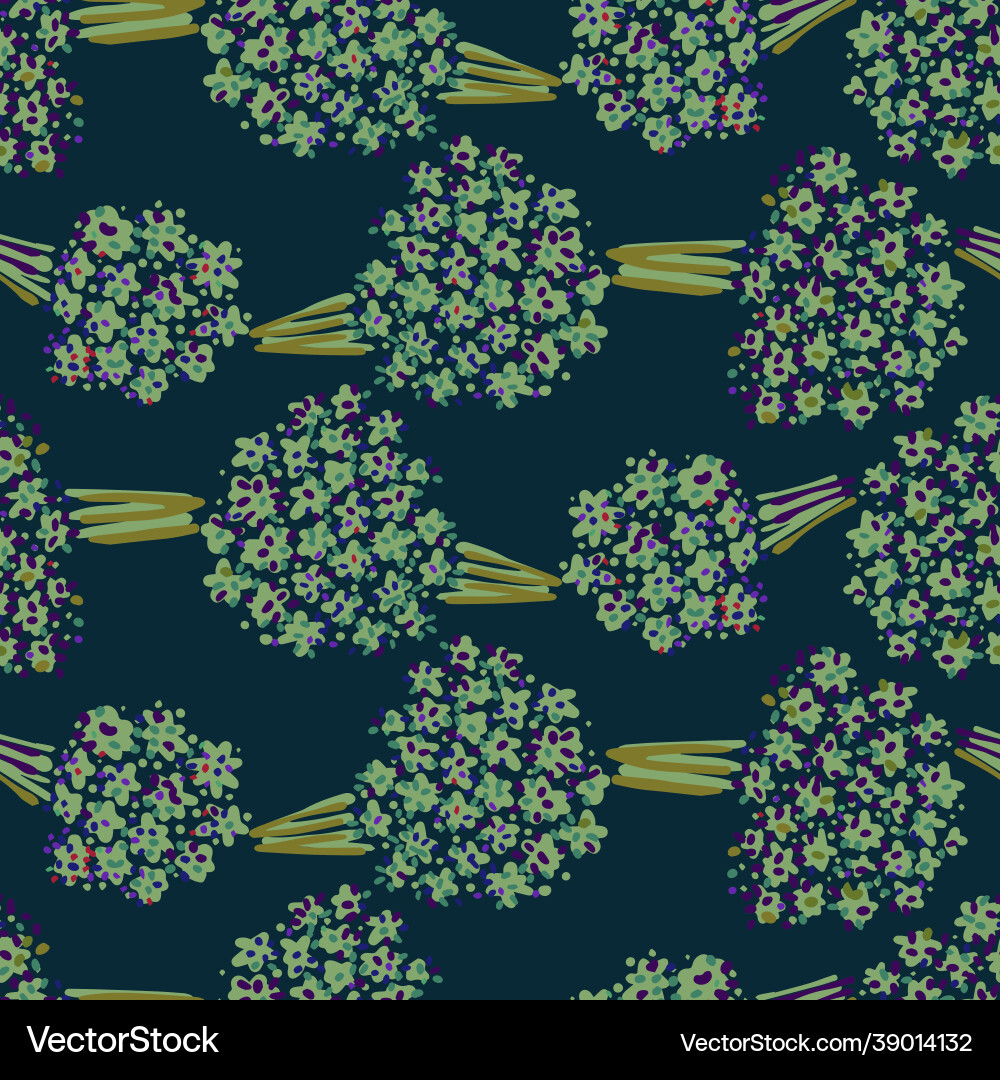 Seamless colorful design pattern botanical Seamless colorful design pattern botanical vector image