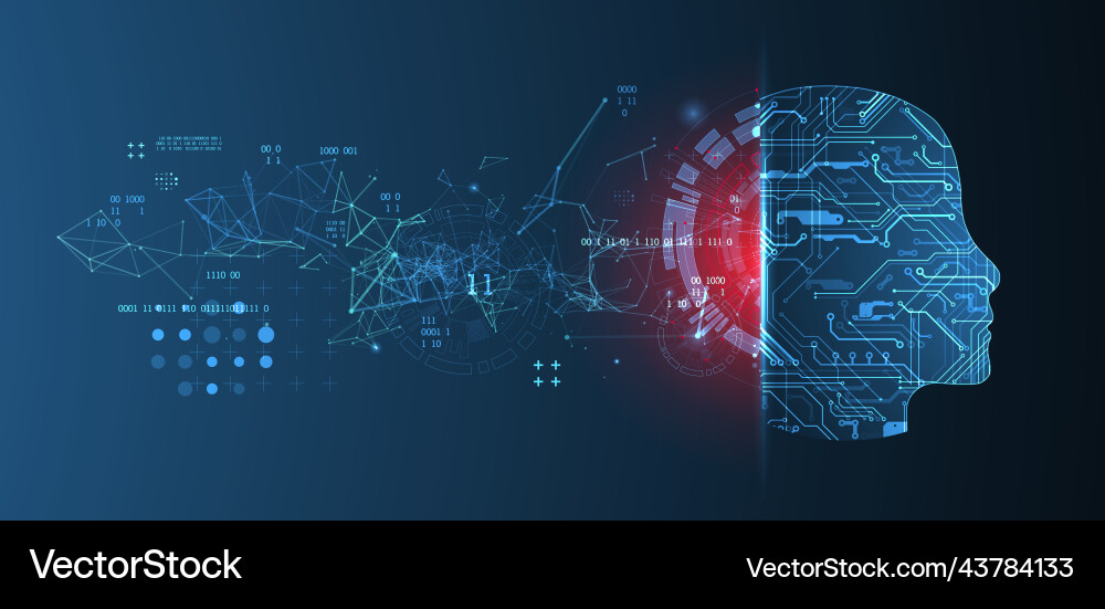 Abstract background on the theme of artificial Abstract background on the theme of artificial vector image