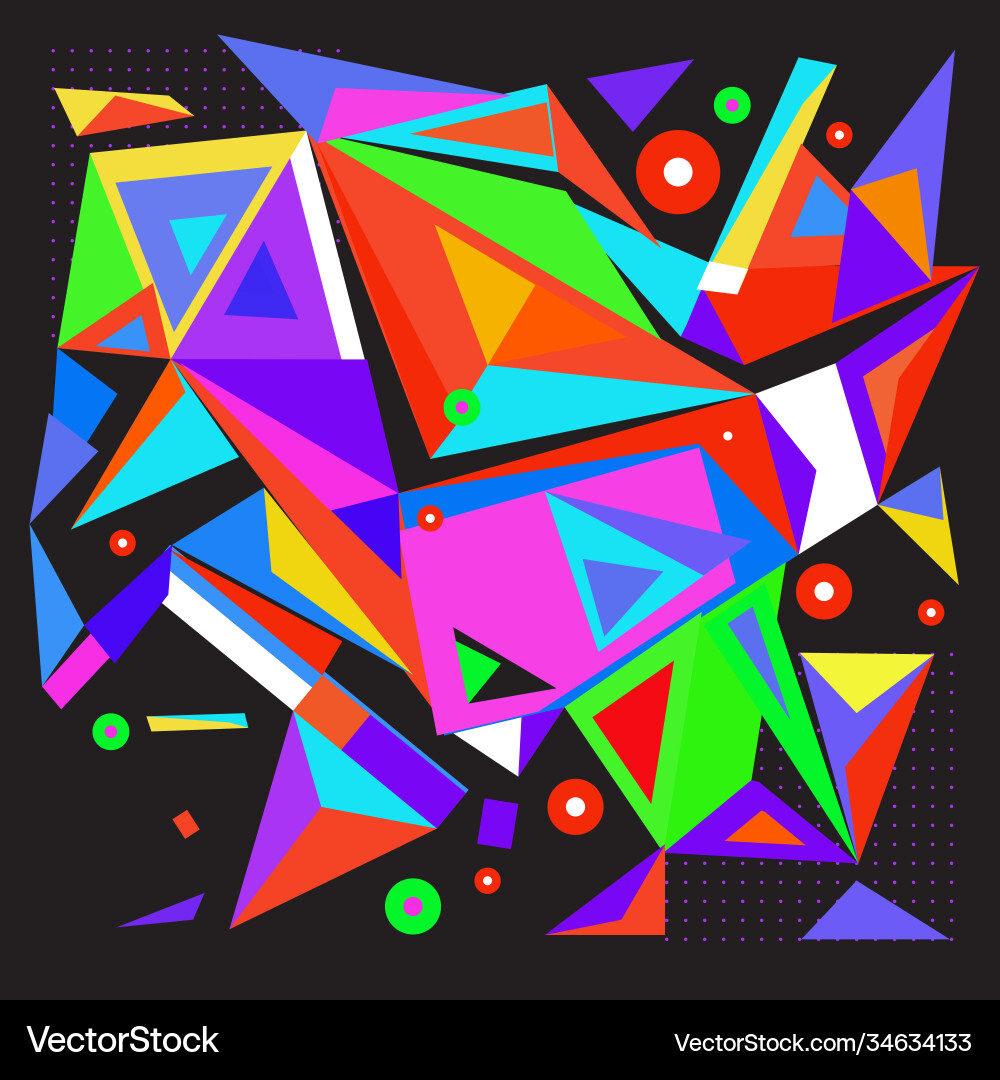 Abstract modern triangles background pattern Abstract modern triangles background pattern Vector Image