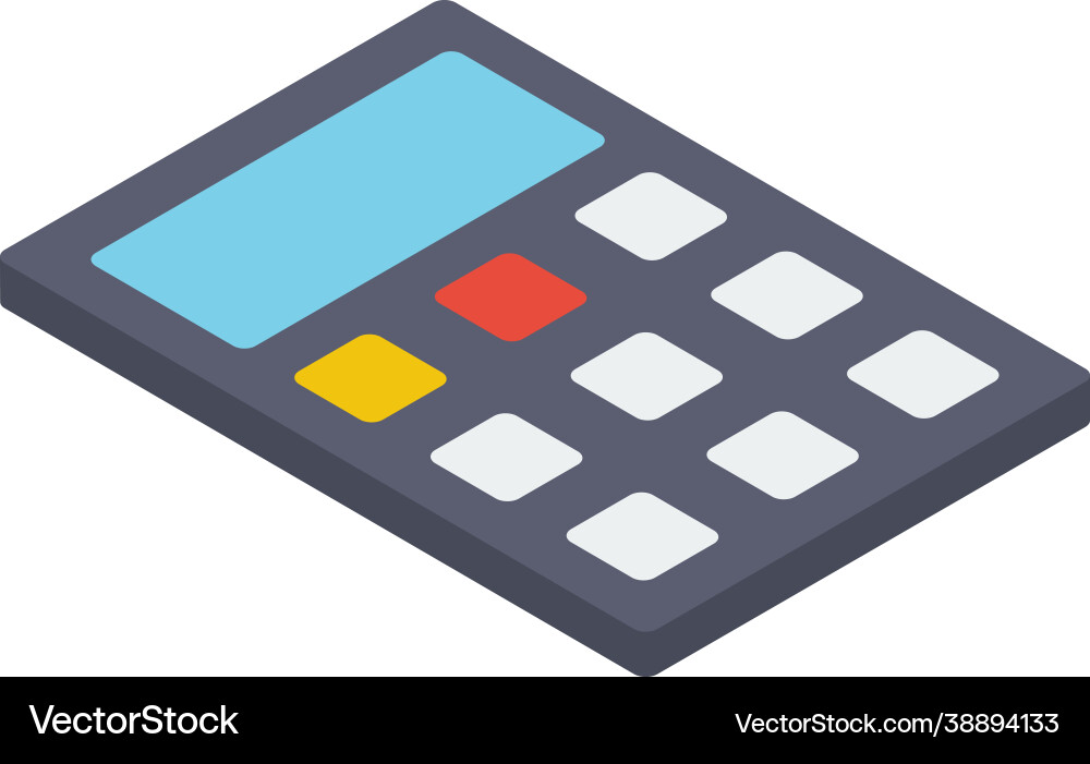 Calculating device Vector Image