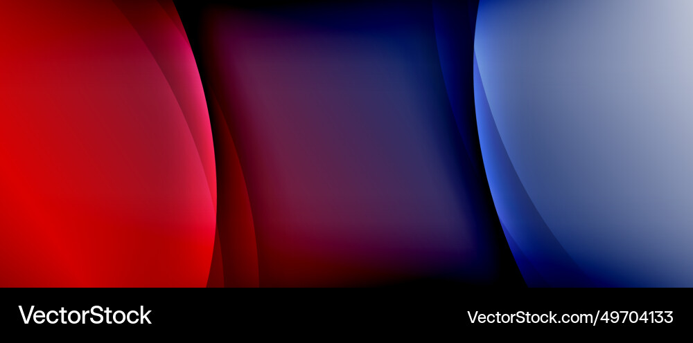 Dynamic flowing waves on gradient color background Vector Image