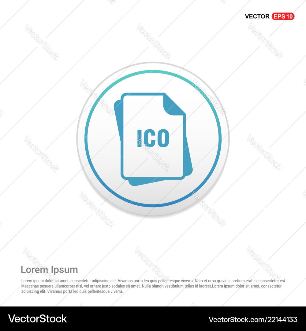 File type icons - white circle button Vector Image