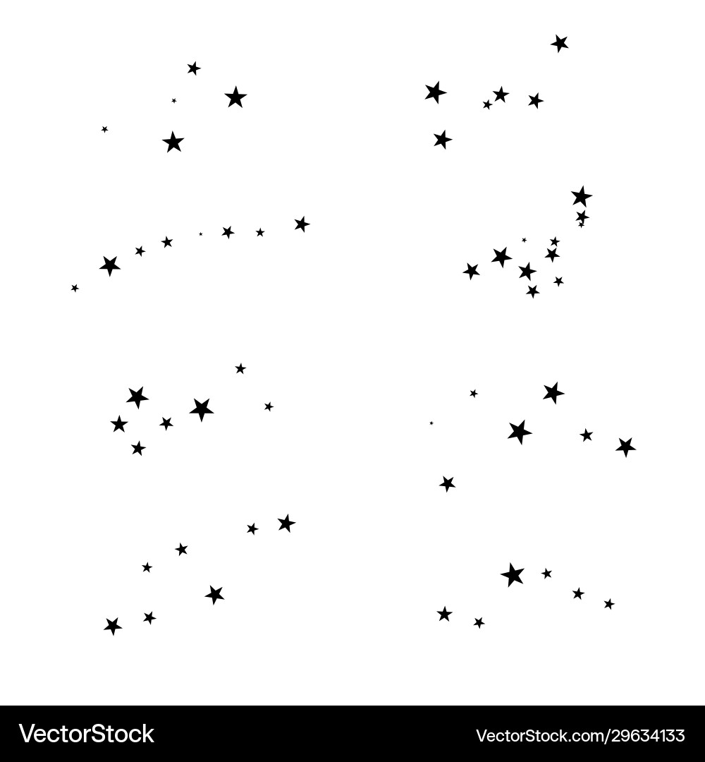 Fireworks star is a random source flow set Fireworks star is a random source flow set vector image