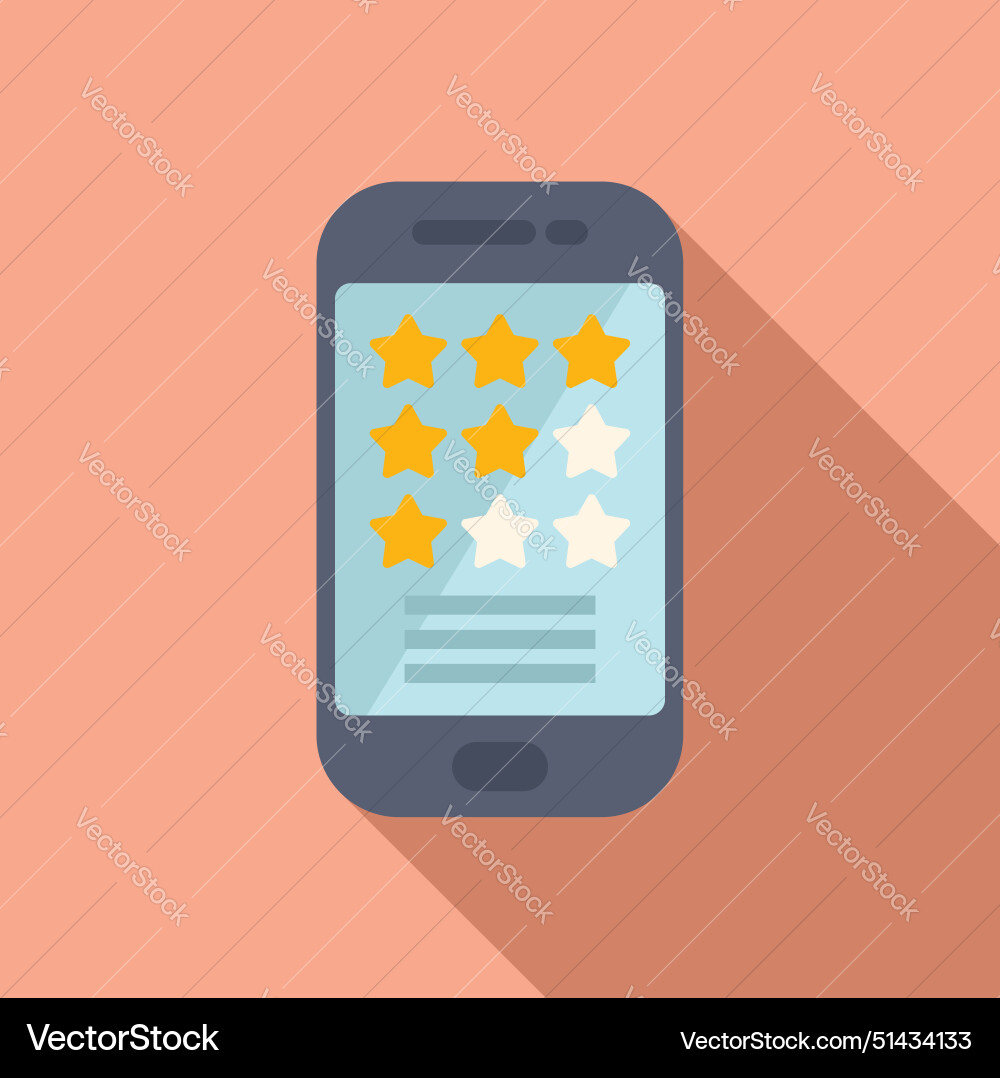 Flat design of a smartphone displaying Flat design of a smartphone displaying vector image