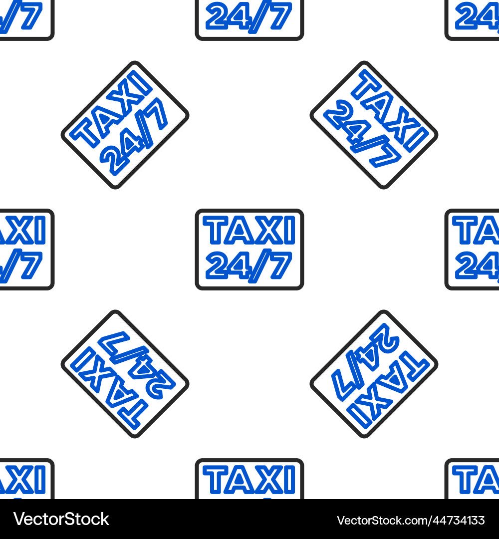 Line map pointer with taxi icon isolated seamless Line map pointer with taxi icon isolated seamless Vector Image