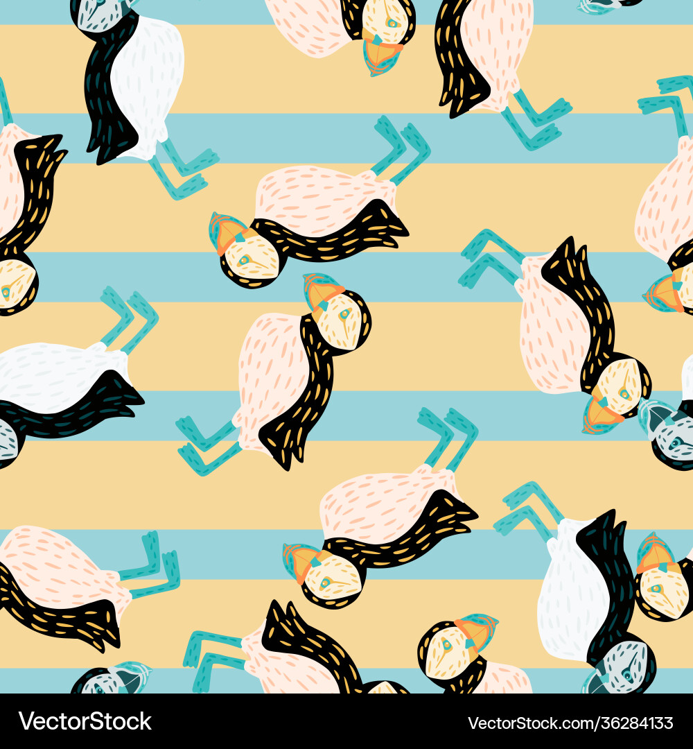 Seamless pattern with random black and white Vector Image