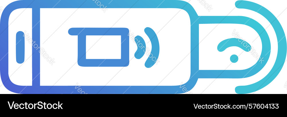 Wireless device connectivity icon - data sync vector image