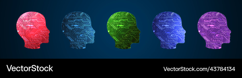 Abstract background on the theme of artificial vector image