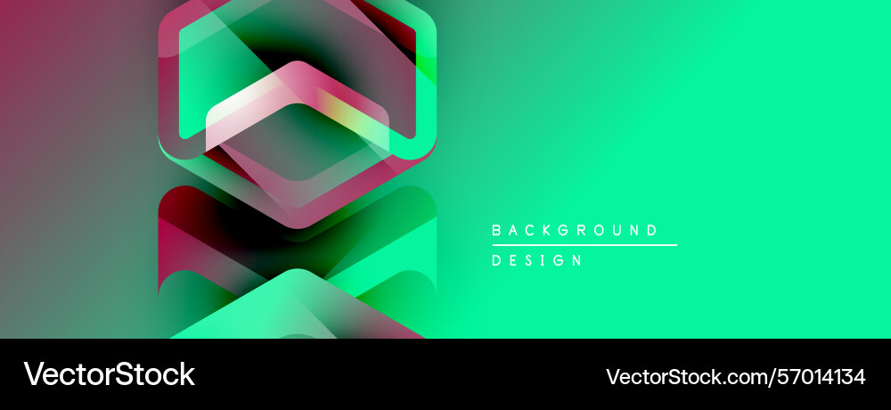 Abstract geometric layers create dynamic visual vector image