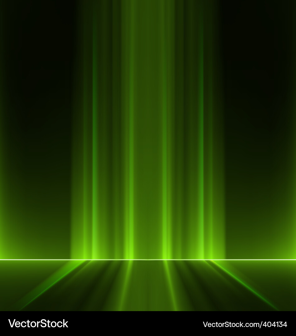 Abstract Green Light Rays Royalty Free Vector Image