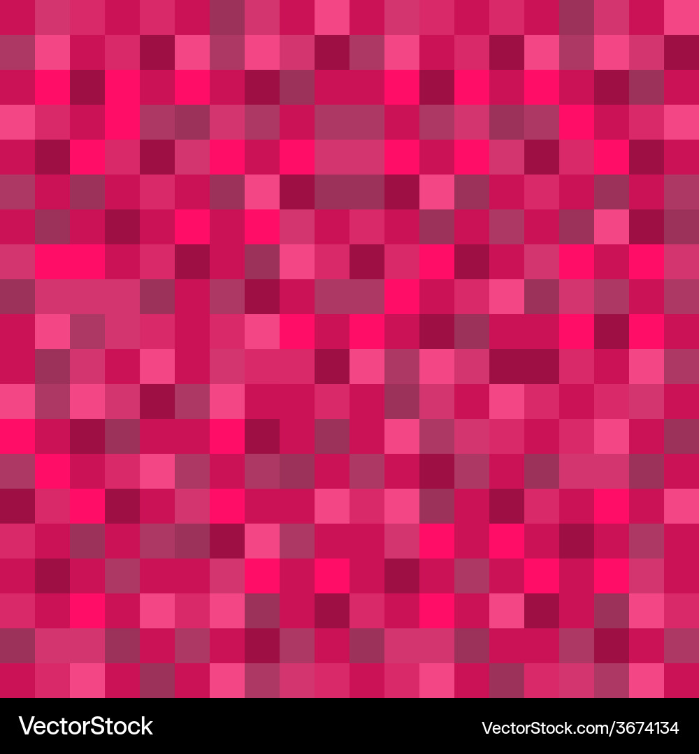 Abstract mosaic seamless pattern background in red vector image