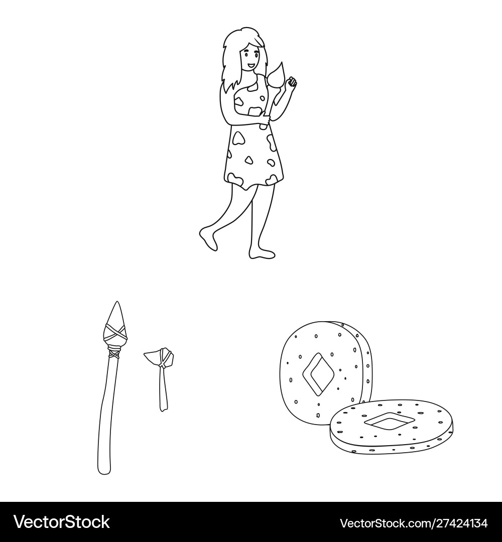 Ancient and primitive Ancient and primitive Vector Image