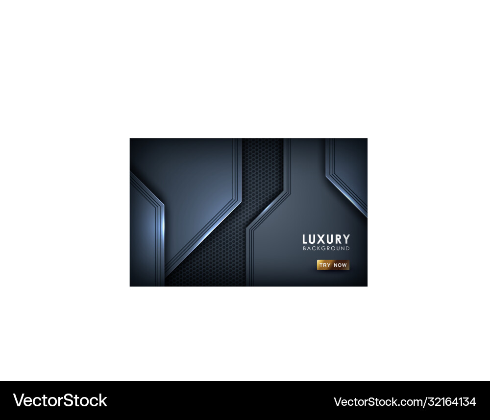 Black overlap background realistic layer vector image