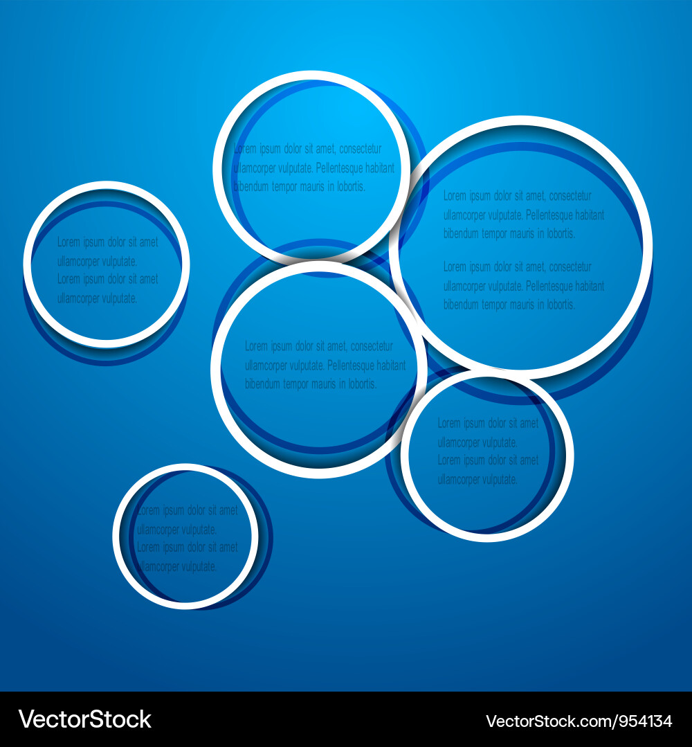 Circles for web design vector image