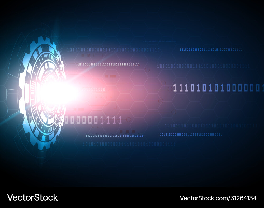 Circuit technology background with hi-tech Circuit technology background with hi-tech vector image