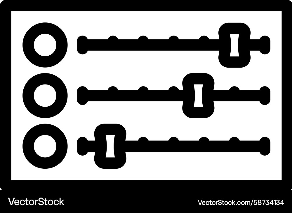 Multi-Color Option Sign Vector Image