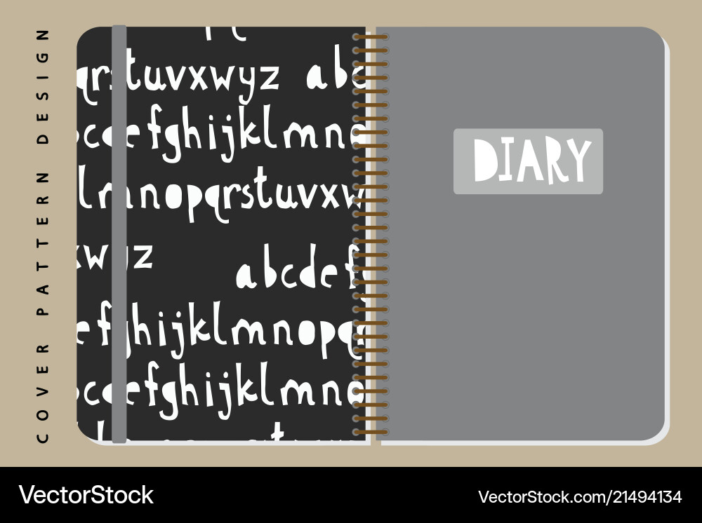 Notebook and diary cover design for print Notebook and diary cover design for print vector image