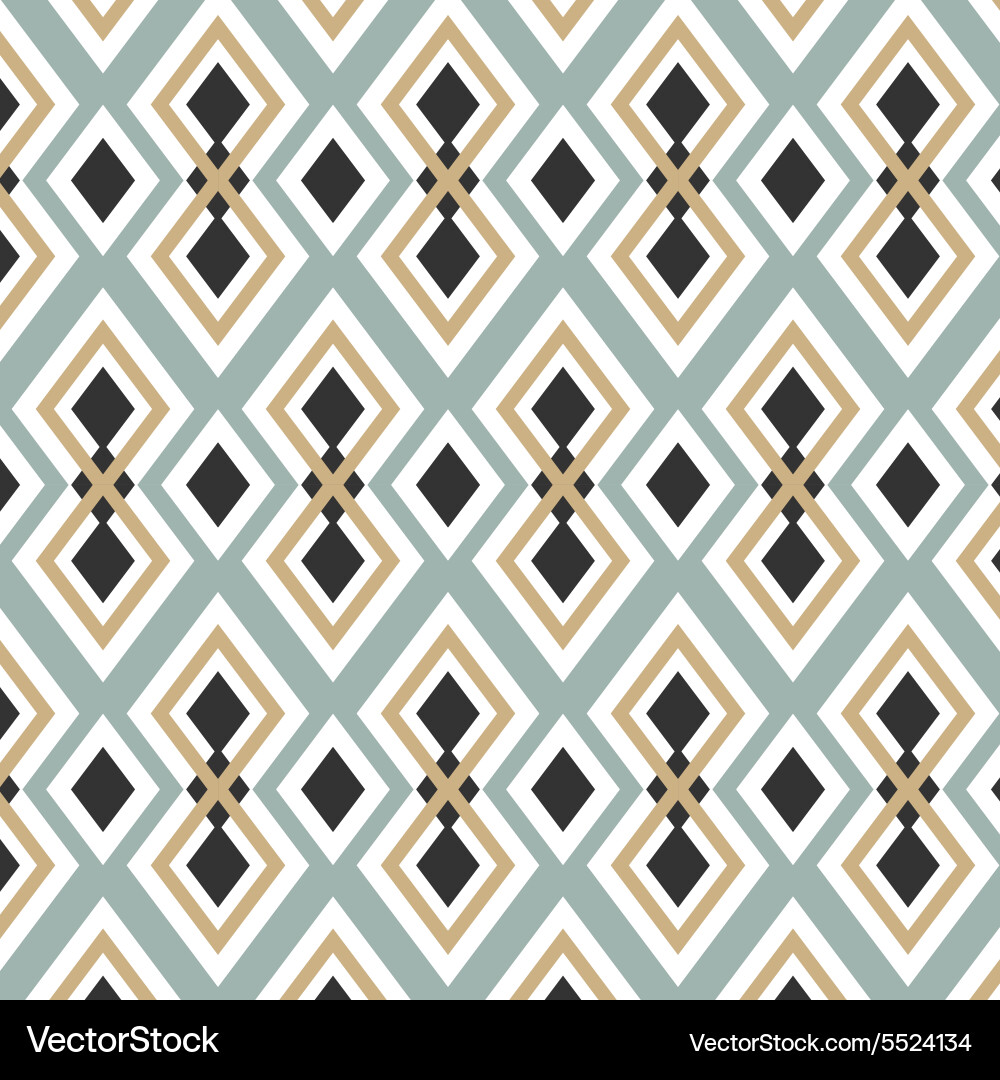 Seamless geometric color tile pattern Vector Image