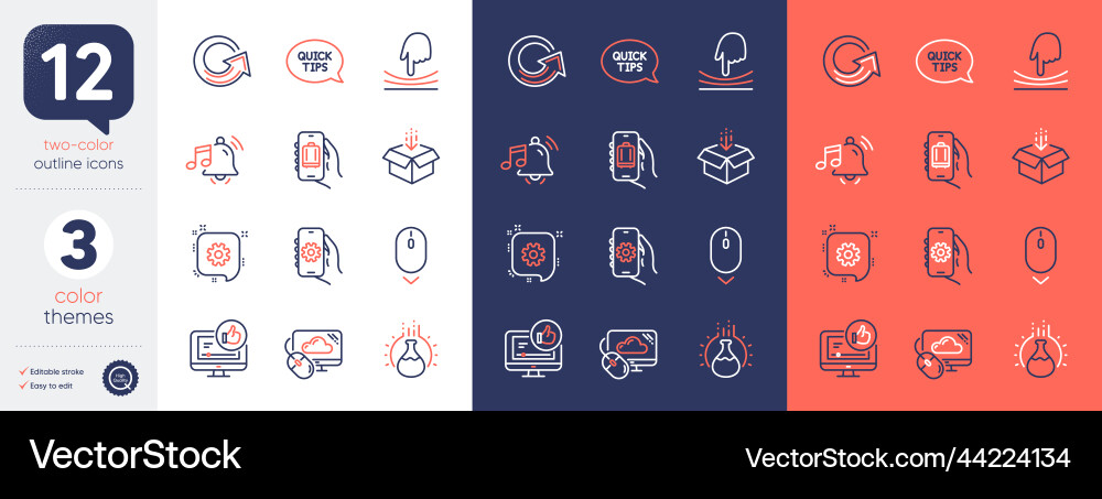 Set of cloud computing baggage app Set of cloud computing baggage app vector image