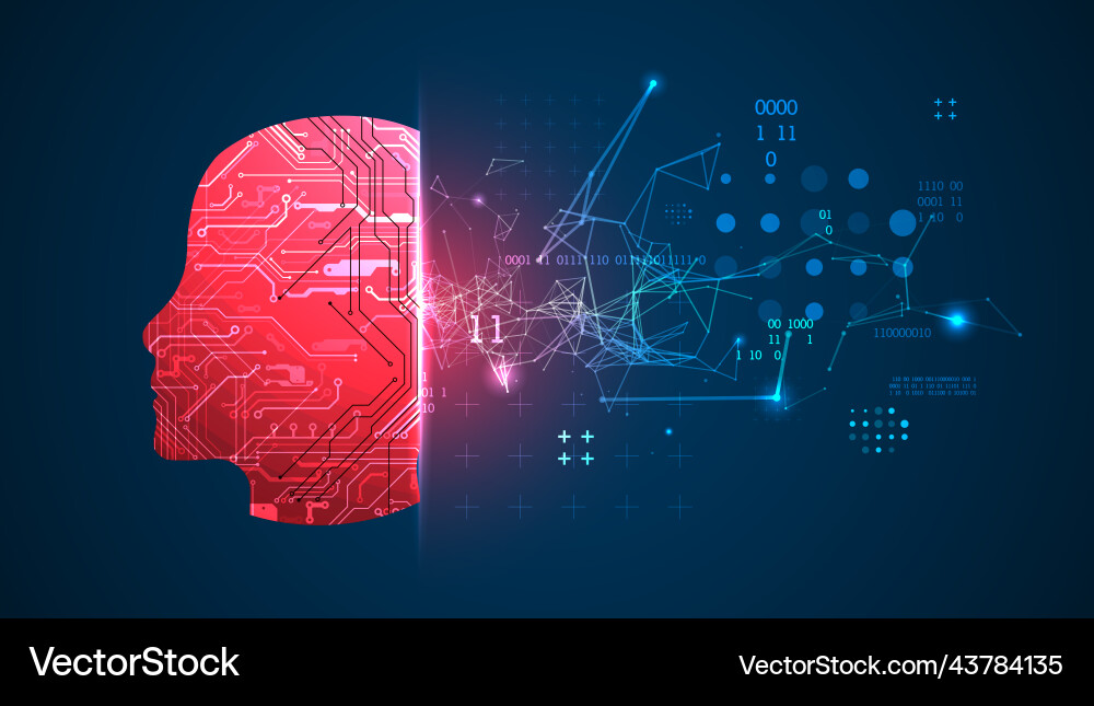 Abstract background on the theme of artificial Abstract background on the theme of artificial vector image