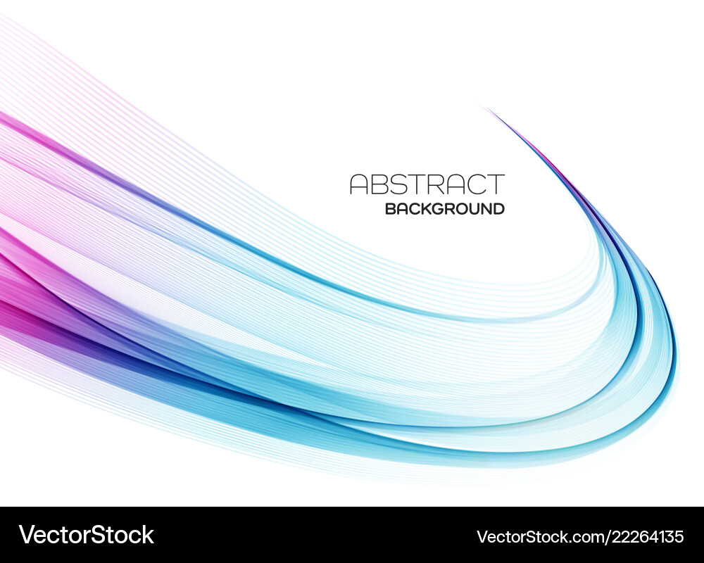 Abstract Flowing Color Wave Background vector image