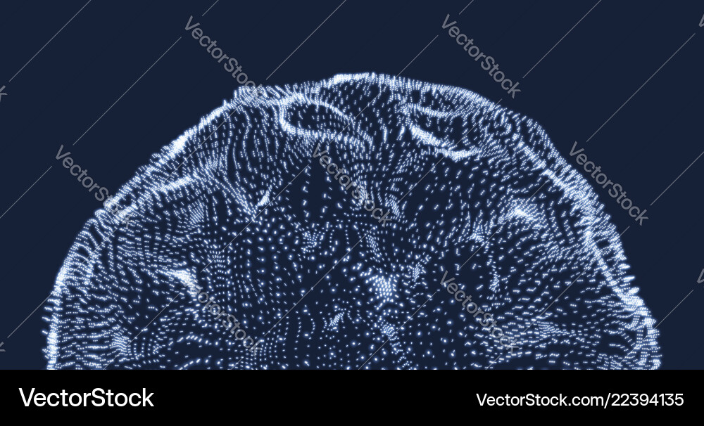 Array with dynamic particles abstract background Array with dynamic particles abstract background vector image